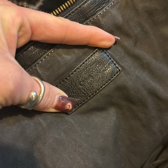 Chloe black leather shoulder bag silvering on the hardware - Picture 5 of 10